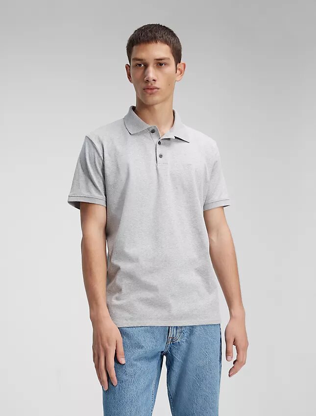 Smooth Cotton Blend Polo Shirt Smooth Cotton Blend Polo Shirt