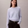 Smooth Cotton Chenille Monogram Sweater Smooth Cotton Chenille Monogram Sweater