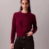 Smooth Cotton Chenille Monogram Sweater Smooth Cotton Chenille Monogram Sweater
