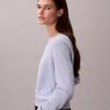 Smooth Cotton Chenille Monogram Sweater Smooth Cotton Chenille Monogram Sweater