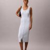 Smooth Cotton Midi Dress