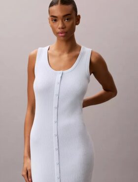 Smooth Cotton Midi Dress