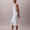 Smooth Cotton Midi Dress