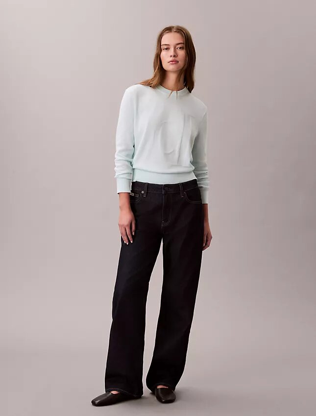 Smooth Cotton Monogram Sweater Smooth Cotton Monogram Sweater