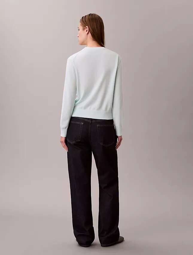 Smooth Cotton Monogram Sweater Smooth Cotton Monogram Sweater