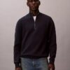 Smooth Cotton Quarter Zip Sweater