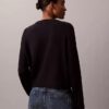 Smooth Cotton Relaxed Monogram Sweater Smooth Cotton Relaxed Monogram Sweater