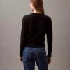 Smooth Cotton Relaxed Monogram Sweater Smooth Cotton Relaxed Monogram Sweater
