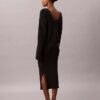 Smooth Cotton Rib Midi Skirt