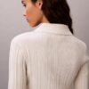 Smooth Cotton Rib Polo Cardigan Smooth Cotton Rib Polo Cardigan