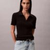 Smooth Cotton Rib Polo T-Shirt Smooth Cotton Rib Polo T-Shirt