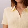 Smooth Cotton Rib Polo T-Shirt Smooth Cotton Rib Polo T-Shirt