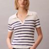 Smooth Cotton Rib Polo T-Shirt