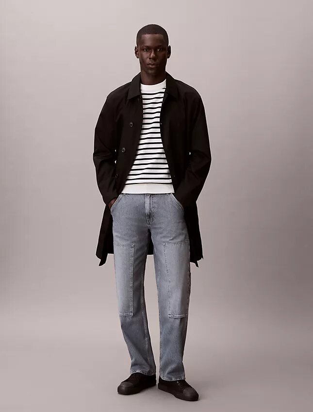 Smooth Cotton Stripe Easy Sweater Smooth Cotton Stripe Easy Sweater