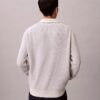 Smooth Cotton Waffle Polo Sweater Smooth Cotton Waffle Polo Sweater