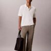 Smooth Cotton Waffle Sweater Polo Shirt Smooth Cotton Waffle Sweater Polo Shirt
