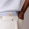 Smooth Cotton Waffle Sweater Polo Shirt