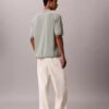 Smooth Cotton Waffle Sweater Polo Shirt Smooth Cotton Waffle Sweater Polo Shirt