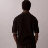 Smooth Cotton Waffle Sweater Polo Shirt Smooth Cotton Waffle Sweater Polo Shirt