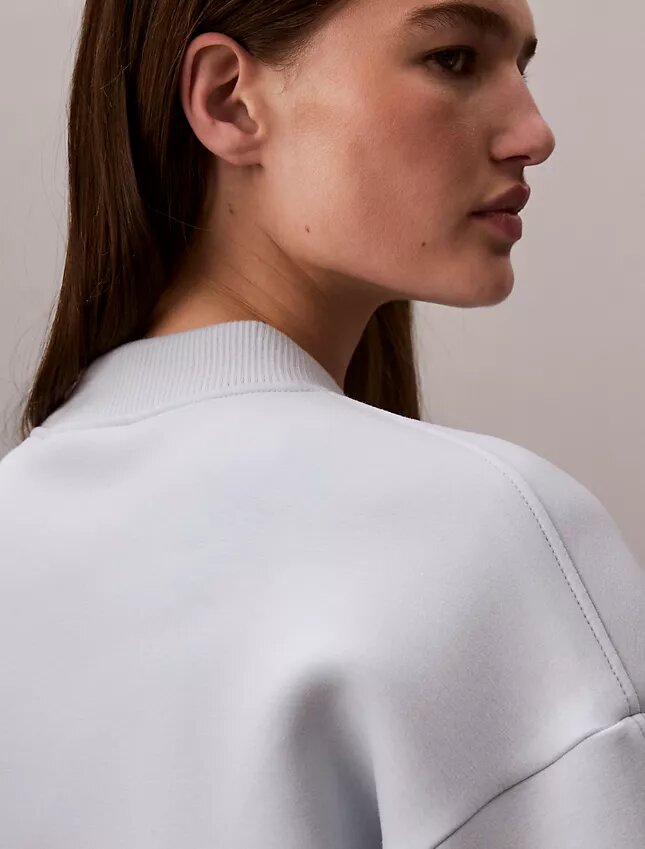 Smooth Cropped Relaxed Bomber Jacket Smooth Cropped Relaxed Bomber Jacket