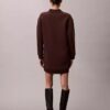 Smooth Mini Polo Sweatshirt Dress