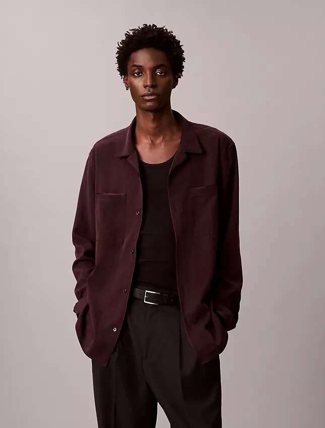Smooth Relaxed Camp Button-Down Shirt Smooth Relaxed Camp Button-Down Shirt