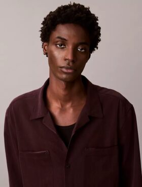 Smooth Relaxed Camp Button-Down Shirt