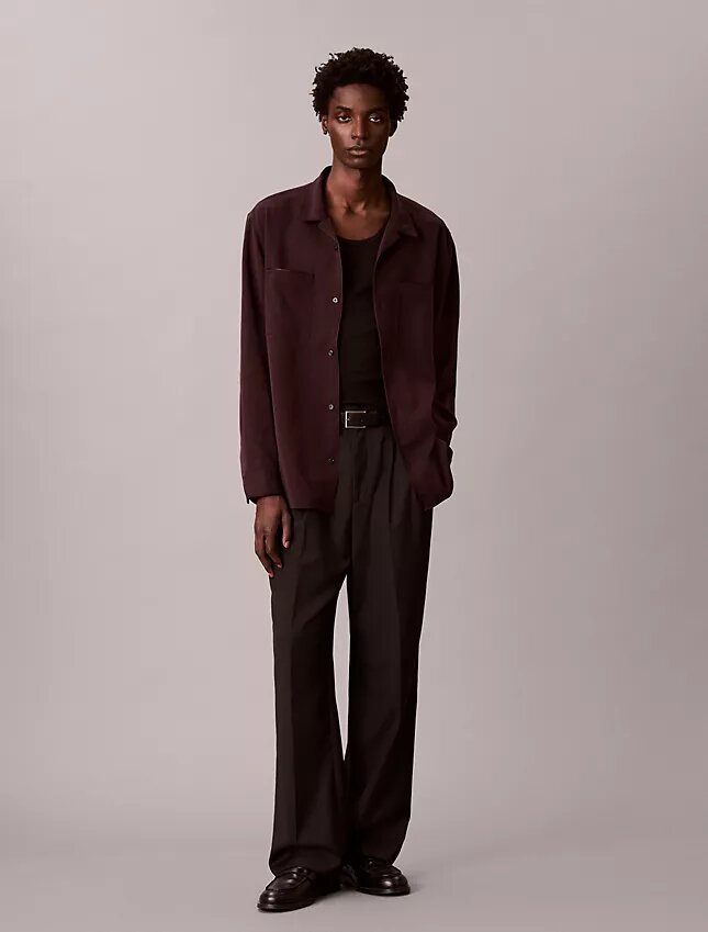 Smooth Relaxed Camp Button-Down Shirt Smooth Relaxed Camp Button-Down Shirt