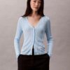 Smooth Variegated Rib Sweater Cardigan