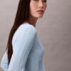 Smooth Variegated Rib Sweater Cardigan