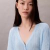 Smooth Variegated Rib Sweater Cardigan
