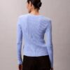 Smooth Variegated Rib Sweater Cardigan