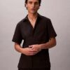 Solid Seersucker Classic Button-Down Shirt Solid Seersucker Classic Button-Down Shirt