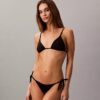 Solid Side Tie Swim Bikini Bottom