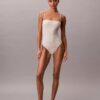 Solid Strapless One Piece Swimsuit Solid Strapless One Piece Swimsuit