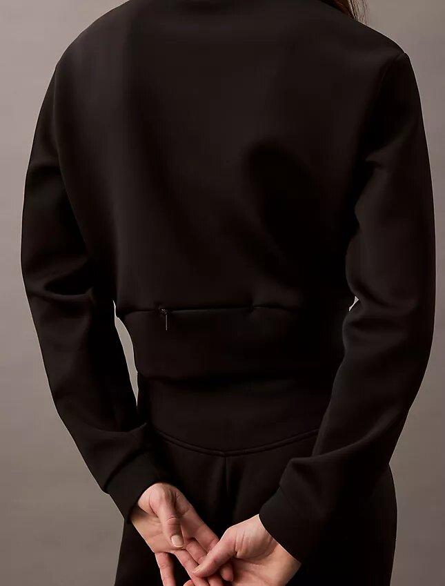 Spacer Cropped Crewneck Sweatshirt Spacer Cropped Crewneck Sweatshirt