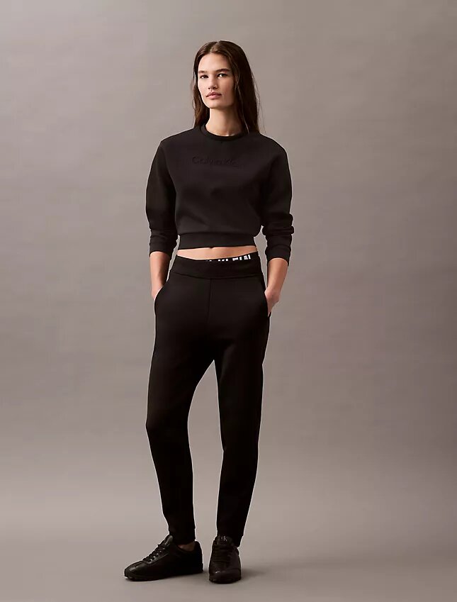 Spacer Cropped Crewneck Sweatshirt Spacer Cropped Crewneck Sweatshirt