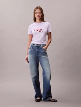 Split Logo Graphic Slim T-Shirt