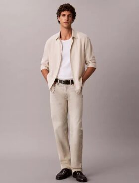 Standard Straight Wool Blend Jeans