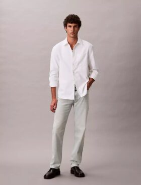 Standard Straight Wool Blend Jeans