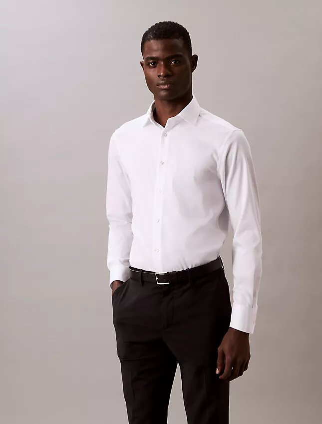 Steel Solid Slim Fit Button-Down Shirt Steel Solid Slim Fit Button-Down Shirt