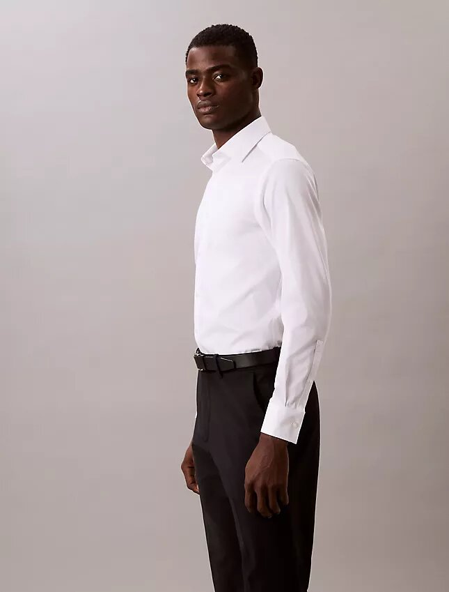 Steel Solid Slim Fit Button-Down Shirt Steel Solid Slim Fit Button-Down Shirt