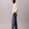 Straight Chambray Pull-On Pants Straight Chambray Pull-On Pants
