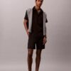 Straight Seersucker Elastic 7″ Shorts