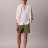 Straight Seersucker Elastic 7″ Shorts