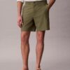Straight Seersucker Elastic 7″ Shorts