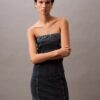 Strapless Denim Mini Dress