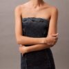Strapless Denim Mini Dress