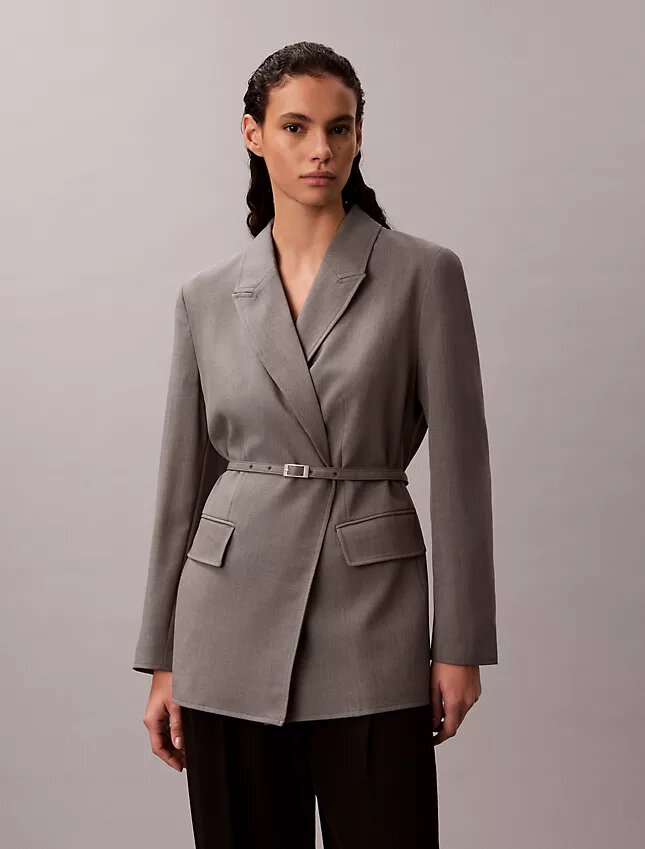Stretch Belted Blazer Stretch Belted Blazer