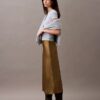 Stretch Satin Midi Skirt